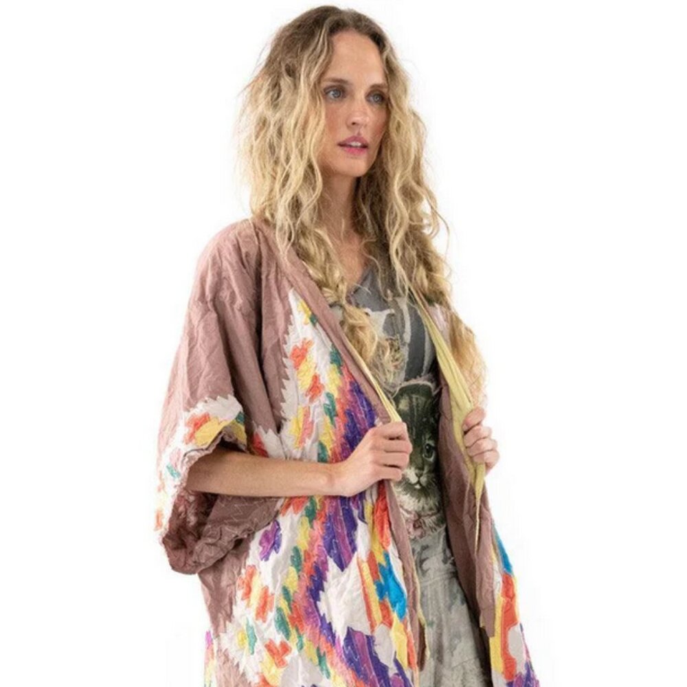 NWT Magnolia Pearl Quiltwork Sinchu Kimono Jacket 573  - SAGUARO